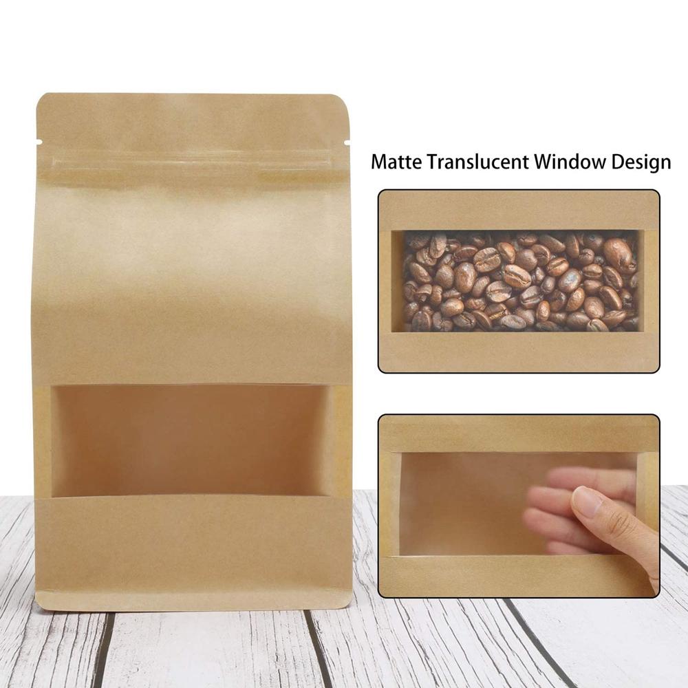 Матовый термосвариваемый пакет для печенья Wolfberry Kraft Paper Bag Storage Bag Food Storage Home Supplies