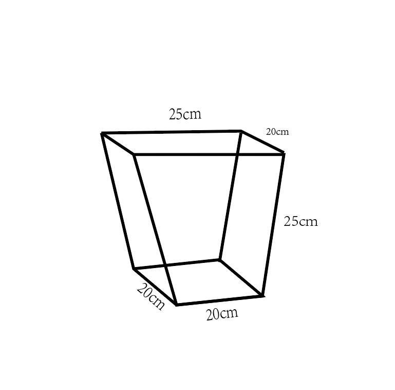 Трапециевидный подарочный пакет на День святого Валентина с толстыми Т-образными ручками, широким верхом, узким основанием Kraft Color 10 pcs